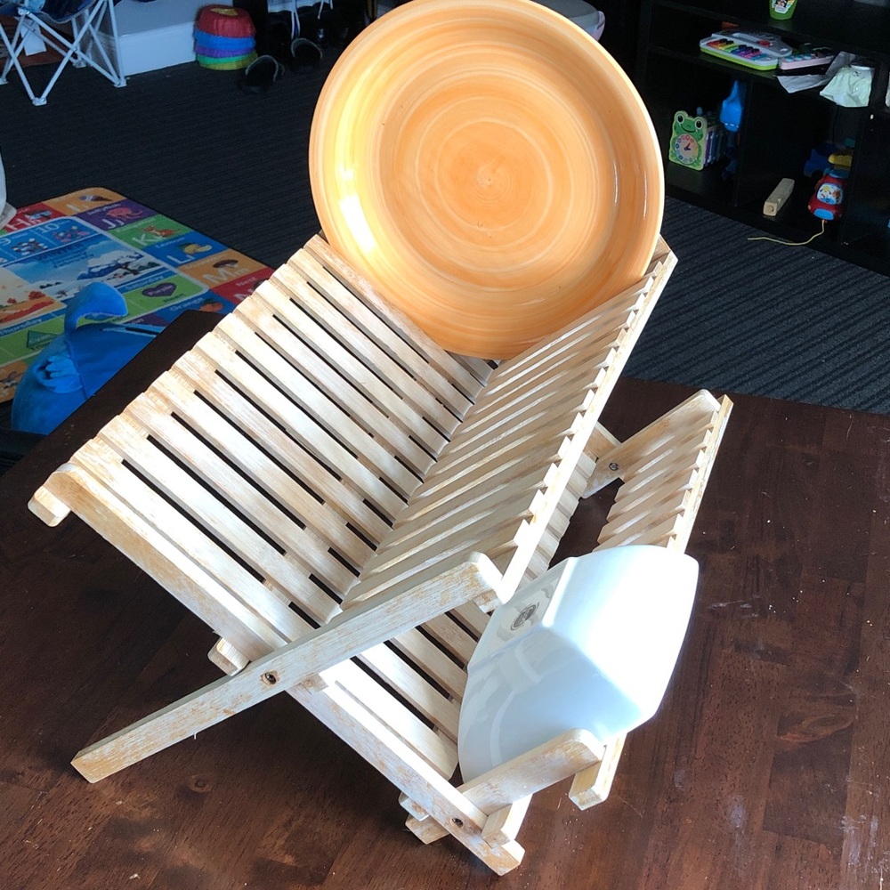 ๐ธ Bamboo Drying 2 Role Rack for Dishes - Picture 2 of 6
